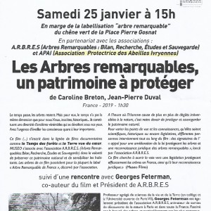 Arbres Remarquables 25 janvier 2020 Arbres Remarquables 25 janvier 2020